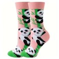 thumbnail image 1 of Pink Bamboo Panda Socks from the Sock Panda (Adult Medium - Women's Shoe Sizes 5-10), 1 of 3