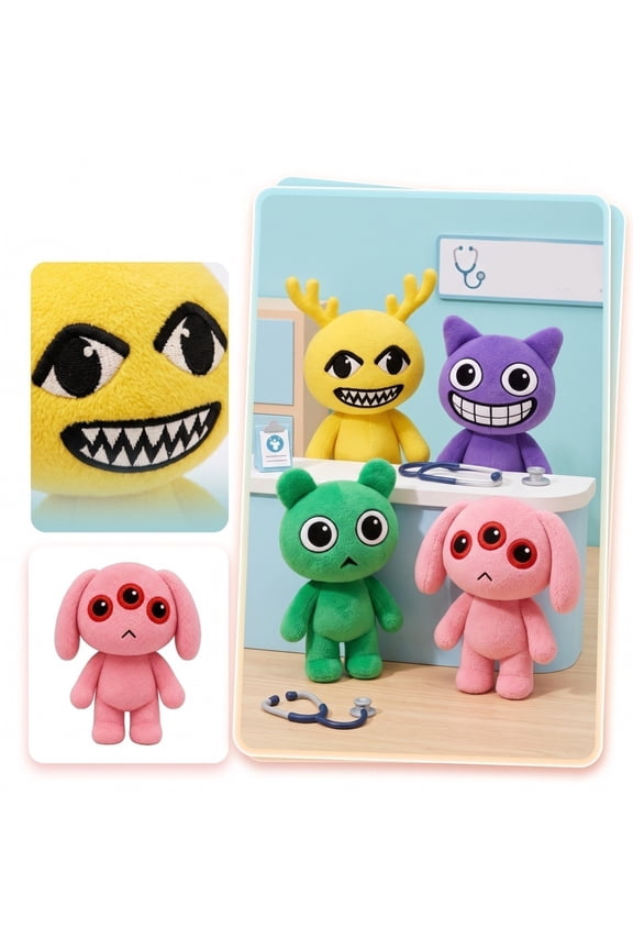 Pink Barney Luxury Plush Animal Hospital Plush Toys 9.84" Gentle & Snuggly Cartoon Character Companion Perfect Gift for All Ages