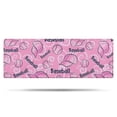 thumbnail image 1 of Pink Baseball Caps and Balls Pattern Bathroom Rugs Mat,Non Slip Microfiber Bathroom Rug,Rubber Backing,Soft Bathroom Mats for Bathroom Floor,Tub and Shower,47x17in(120x43cm), 1 of 5