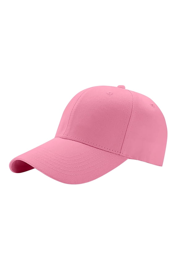 Pink Baseball Caps Baseball Casual Summer Summer Outdoors 1PC Color Solid Women's Cap Sports Men's Hat and Baseball Caps
