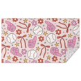 thumbnail image 1 of Pink Baseball Fun Pattern Rectangle Tablecloth 60"x102",Waterproof Polyester Rectangle Table Cloth, Wipeable Spillproof Polyester Tablecloth for Dining, Camping, Indoor and Outdoor, 1 of 6