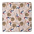 thumbnail image 1 of Pink Baseball Gear Pattern Square Fitted Tablecloth with Elastic Edge,Square Table Cover,Washable Elastic Table Cover for Home Kitchen Party Decor 36"x36", 1 of 6