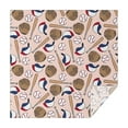 thumbnail image 1 of Pink Baseball Gear Pattern Square Tablecloth,Waterproof Square Table Cover,Wipeable Spillproof Washable Table Cover for Home Kitchen Party Decor 52"x52"(132x132cm), 1 of 6