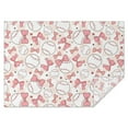 thumbnail image 1 of Pink Baseballs with Bows Pattern Rectangle Tablecloth 60"x84",Waterproof Polyester Rectangle Table Cloth, Wipeable Spillproof Polyester Tablecloth for Dining, Camping, Indoor and Outdoor, 1 of 5