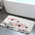 thumbnail image 1 of Pink Bathroom Rugs Mat, Cute Daisy Flower Elegant Wildflower Design Farmhouse Bath Rugs, Unique Floral Door Mats, 17 X 29 Inches, 1 of 4