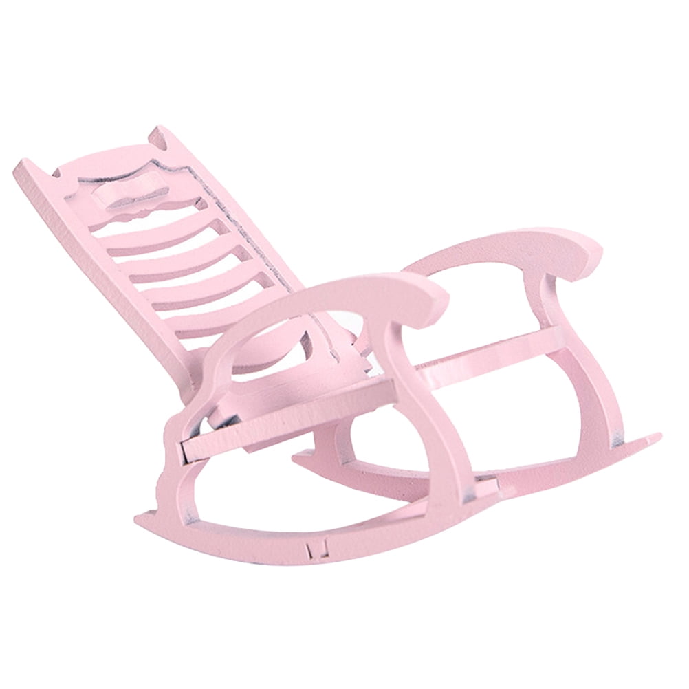 Pink Beach Chair Hammock Swing Rocking Model Furniture Mini