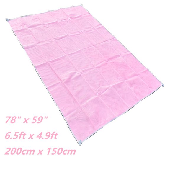 Pink Beach Mat 78"x59" Beach Blanket Suitable for Seaside Travel Camping Outdoor Picnic