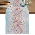 thumbnail image 1 of Pink Beach Table Runner 72 Inches, Coastal Ocean Starfish Blue Wooden Grain Bed Runner Dresser Scarves Tabletop for Indoor Outdoor Parties/Ceremony/Banquet, 16" x 72", 1 of 9