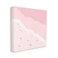 thumbnail image 1 of Pink Beach Wave Coast Line Nautical Glam Coastal Gallery-Wrapped Canvas Print Wall Art, 17x17, 1 of 6