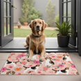 thumbnail image 1 of Pink Beagle and Flower Door Rugs,Washable Non Slip Door Mats Indoor,Decorative Door Mats,Entry Mat Indoor for Entrance,Bedroom,Kitchen,Bathroom,20"x32", 1 of 6