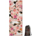 thumbnail image 1 of Pink Beagle and Flower Hot Yoga Mat Towel Non Slip for Hot Yoga - Quick-Drying Yoga Mat Cover with 4 Corner Pockets with Travel Bag - Hot Yoga Towel Non Slip Grip Moisture Wicking Sweat 70"x26", 1 of 6