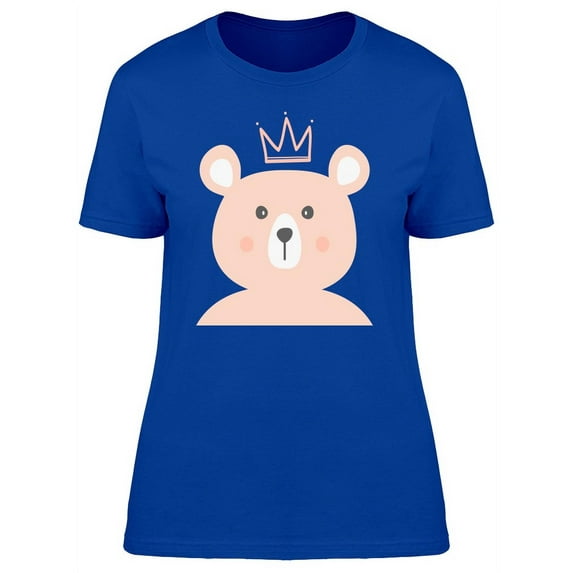 Pink Bear With Crown T-Shirt Women -Image by Shutterstock, Female Small