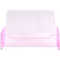 thumbnail image 1 of Pink Beauticom Clear Acrylic Business Card Holder - Style #3 - 12 Pieces, 1 of 5