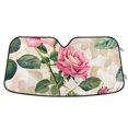 thumbnail image 1 of Pink Beautiful Rose Car Windshield Sun Shade Reflector Sunshade Foldable for Front Keeps Vehicle Cool, 1 of 8
