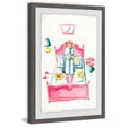 thumbnail image 1 of Pink Bed Reading Framed Painting Print, 1 of 6