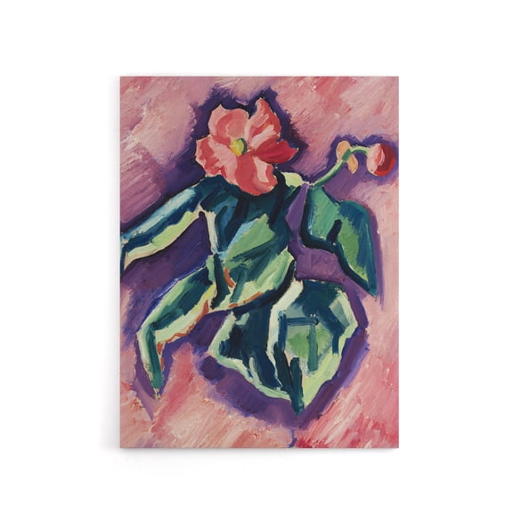 Pink Begonias Abstract Painting Hartley Canvas Wall Art 12x16"