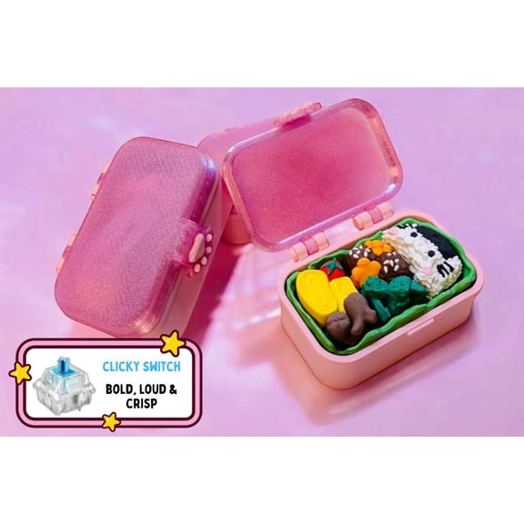Pink Bento Lunch Box Clicker Fidget