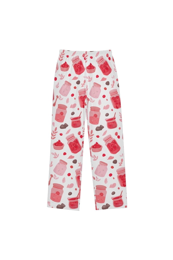 Pink Berry Jam Pajama Pants Soft Lightweight Lounge Pants Bottoms Sleep Pants Warm Comfy