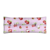 Pink Berry Seatbelt Cushion - Mastectomy Heart Surgery Recovery Pillow - Kawaii Strawberry Design for Post-Op Patients