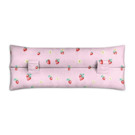 Pink Berry Seatbelt Cushion - Mastectomy Heart Surgery Recovery Pillow - Kawaii Strawberry Design for Post-Op Patients