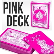 Magic Makers Pink Bicycle Playing Cards Deck