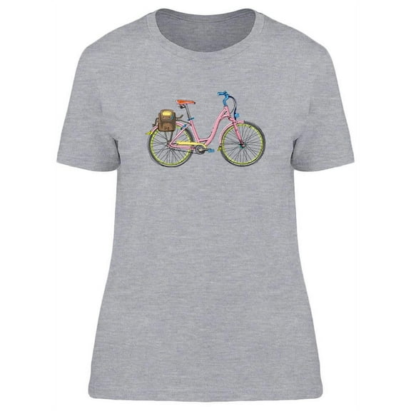 Pink Bicycle T-Shirt Women -Image by Shutterstock, Female Large