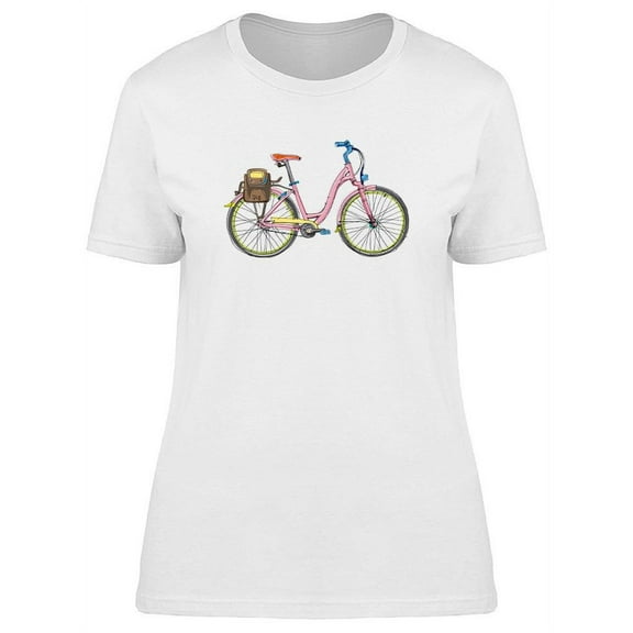 Pink Bicycle T-Shirt Women -Image by Shutterstock, Female x-Large