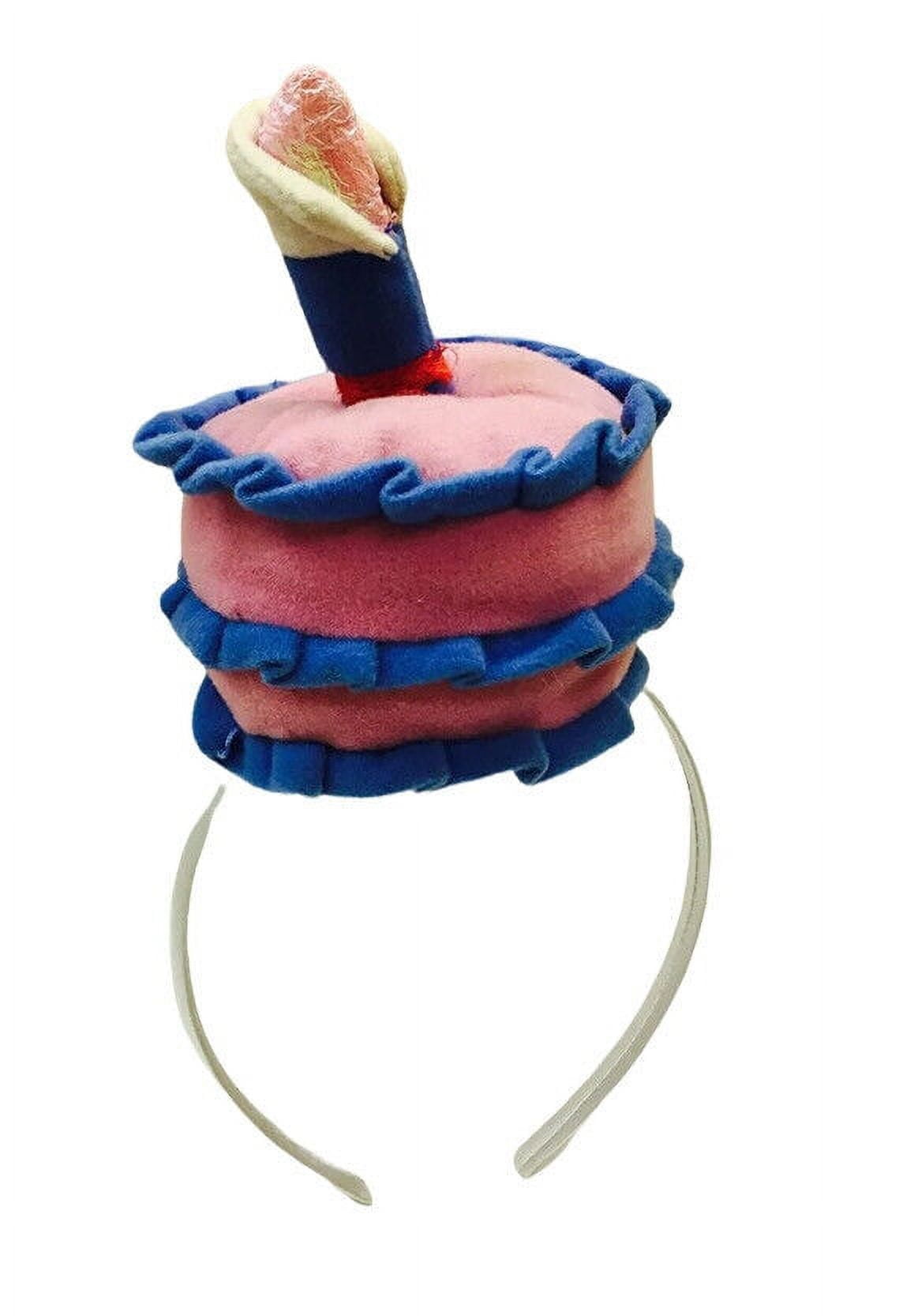 Pink Birthday Cake Candle Hat Ears Headband Cute Halloween Costume