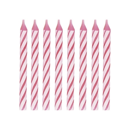 Pink Birthday Candles, 2.5in, 24ct