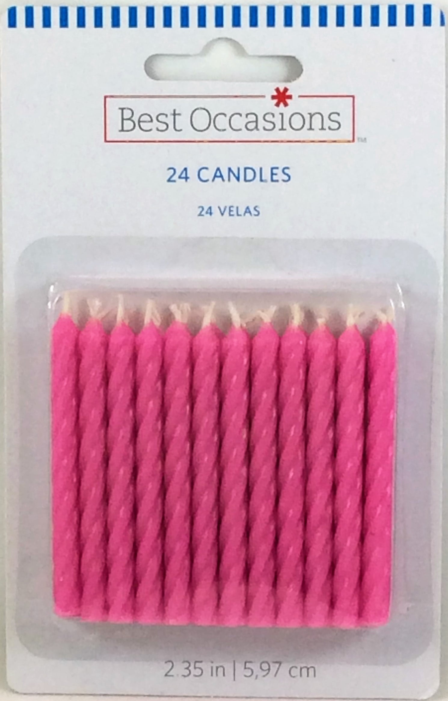 Pink Birthday Candles (Available in a pack of 24)