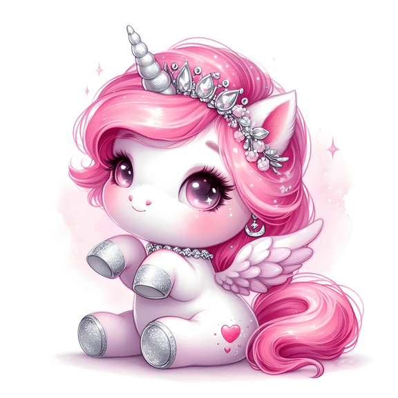 Pink Birthday Magical Unicorn Edible Image Cake Topper for Quarter Sheet Cake, by Tnct. (1 Count)