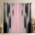 thumbnail image 1 of Pink and Black Curtains for Bedroom Living Room (2 Panels, 42 x 84 Inch) Modern Art 30%-50% Blackout Curtains for Kids Adults Messy Rust Darkening Drapes Gradient Stryle Window Treatments, 1 of 8