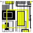 thumbnail image 1 of Pink and Black Curtains Gray White Geometric Silver Dark Abstract Square Art Curtain with Rod Pocket for Bedroom Living Room Home Decor Drapes Window Treatments 2 Panels Set 52x84, 1 of 4