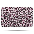 thumbnail image 1 of Pink and Black Of Leopard Print Bathroom Rugs Mat,Non Slip Microfiber Bathroom Rug,Rubber Backing,Soft Bathroom Mats for Bathroom Floor,Tub and Shower,17x27in(43x68cm), 1 of 5