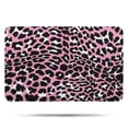 thumbnail image 1 of Pink and Black Of Leopard Print Bathroom Rugs Mat,Non Slip Microfiber Bathroom Rug,Rubber Backing,Soft Bathroom Mats for Bathroom Floor,Tub and Shower,17x27in(43x68cm), 1 of 5
