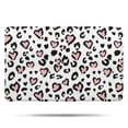thumbnail image 1 of Pink and Black Of Leopard Print Bathroom Rugs Mat,Non Slip Microfiber Bathroom Rug,Rubber Backing,Soft Bathroom Mats for Bathroom Floor,Tub and Shower,17x27in(43x68cm), 1 of 5