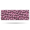 thumbnail image 1 of Pink and Black Of Leopard Print Bathroom Rugs Mat,Non Slip Microfiber Bathroom Rug,Rubber Backing,Soft Bathroom Mats for Bathroom Floor,Tub and Shower,47x17in(120x43cm), 1 of 5