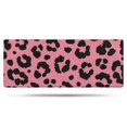 thumbnail image 1 of Pink and Black Of Leopard Print Bathroom Rugs Mat,Non Slip Microfiber Bathroom Rug,Rubber Backing,Soft Bathroom Mats for Bathroom Floor,Tub and Shower,60x24in(150x60cm), 1 of 5