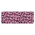 thumbnail image 1 of Pink and Black Of Leopard Print Kitchen Rug Mat,Kitchen Runner Rugs Non Skid Washable,Decorative Kitchen Floor Mats for Kitchen,Sink,Laundry,17"x47.2", 1 of 7