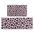 thumbnail image 1 of Pink and Black Of Leopard Print Kitchen Rugs Sets Of 2,Anti Fatigue Kitchen Mat Rugs Non Slip Washable,Decorative Kitchen Floor Mats for Kitchen,Sink,Laundry,17"x30"+17"x47", 1 of 7