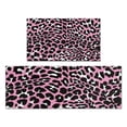 thumbnail image 1 of Pink and Black Of Leopard Print Kitchen Rugs Sets Of 2,Anti Fatigue Kitchen Mat Rugs Non Slip Washable,Decorative Kitchen Floor Mats for Kitchen,Sink,Laundry,17"x30"+17"x47", 1 of 7