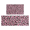 thumbnail image 1 of Pink and Black Of Leopard Print Kitchen Rugs Sets Of 2,Anti Fatigue Kitchen Mat Rugs Non Slip Washable,Decorative Kitchen Floor Mats for Kitchen,Sink,Laundry,17"x30"+17"x47", 1 of 7