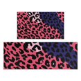 thumbnail image 1 of Pink and Black Of Leopard Print Kitchen Rugs Sets Of 2,Anti Fatigue Kitchen Mat Rugs Non Slip Washable,Decorative Kitchen Floor Mats for Kitchen,Sink,Laundry,17"x30"+17"x47", 1 of 7