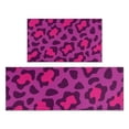 thumbnail image 1 of Pink and Black Of Leopard Print Kitchen Rugs Sets Of 2,Anti Fatigue Kitchen Mat Rugs Non Slip Washable,Decorative Kitchen Floor Mats for Kitchen,Sink,Laundry,17"x30"+17"x47", 1 of 7
