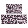 thumbnail image 1 of Pink and Black Of Leopard Print Kitchen Rugs Sets Of 2,Anti Fatigue Kitchen Mat Rugs Non Slip Washable,Decorative Kitchen Floor Mats for Kitchen,Sink,Laundry,17"x30"+17"x47", 1 of 7