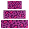 thumbnail image 1 of Pink and Black Of Leopard Print Kitchen Rugs Sets Of 3,Kitchen Runner Rugs Non Skid Washable,Decorative Kitchen Floor Mats for Kitchen,Sink,Laundry,17"x30"+ 17"x47" + 17"x59", 1 of 6