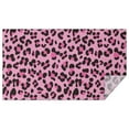 thumbnail image 1 of Pink and Black Of Leopard Print Rectangle Tablecloth 60"x102",Waterproof Polyester Rectangle Table Cloth, Wipeable Spillproof Polyester Tablecloth for Dining, Camping, Indoor and Outdoor, 1 of 6
