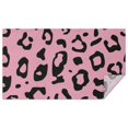 thumbnail image 1 of Pink and Black Of Leopard Print Rectangle Tablecloth 60"x102",Waterproof Polyester Rectangle Table Cloth, Wipeable Spillproof Polyester Tablecloth for Dining, Camping, Indoor and Outdoor, 1 of 6