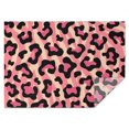 thumbnail image 1 of Pink and Black Of Leopard Print Rectangle Tablecloth 60"x84",Waterproof Polyester Rectangle Table Cloth, Wipeable Spillproof Polyester Tablecloth for Dining, Camping, Indoor and Outdoor, 1 of 5