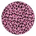 thumbnail image 1 of Pink and Black Of Leopard Print Round Fitted Tablecloth with Elastic Edge,Dining Table Cover Waterproof,Outdoor Round Tablecloth for Camping,Dining,Indoor and Outdoor, 1 of 7